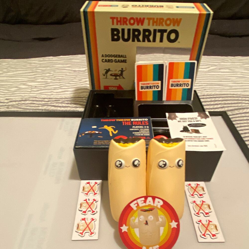 Exploding Kittens Throw Throw Burrito Dodgeball Card Game, Ages 7+, 2-6 Players